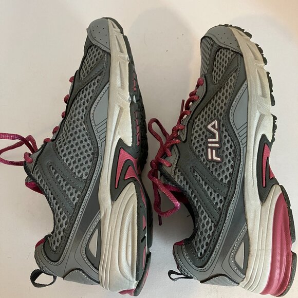 Fila Womens  5HR18055-258 Gray Running Shoes Sneakers Size 9.5 - Picture 6 of 9